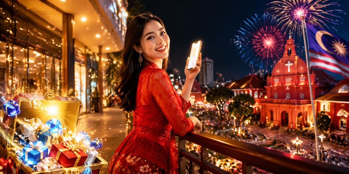 Pengguna Malaysia mengakses kasino dalam talian me88 melalui telefon di Melaka