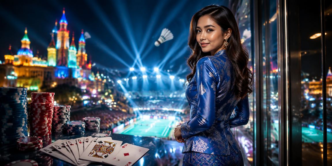 Antaramuka permainan poker me88 dengan tema tempatan
