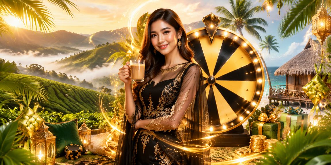 Permainan roulette Malaysia sempena Hari Raya dengan suasana meriah